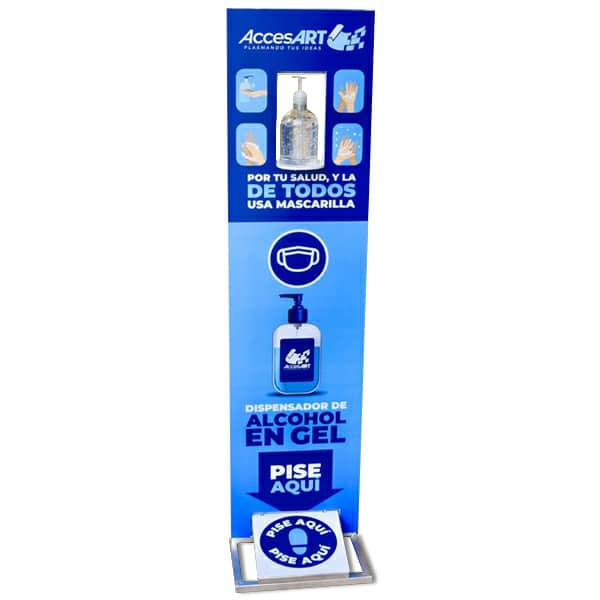 TÓTEM DISPENSADOR ALCOHOL EN GEL
