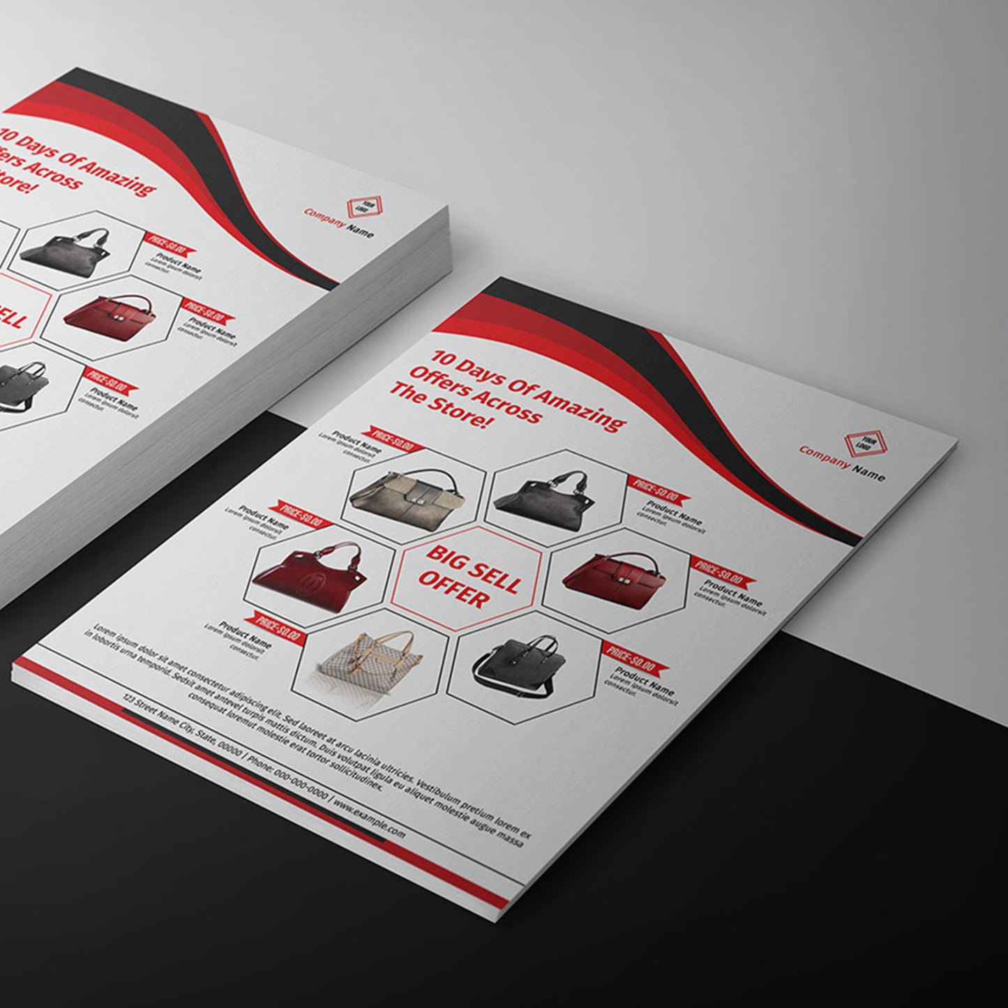 Volantes 1/4 Carta papel Bond